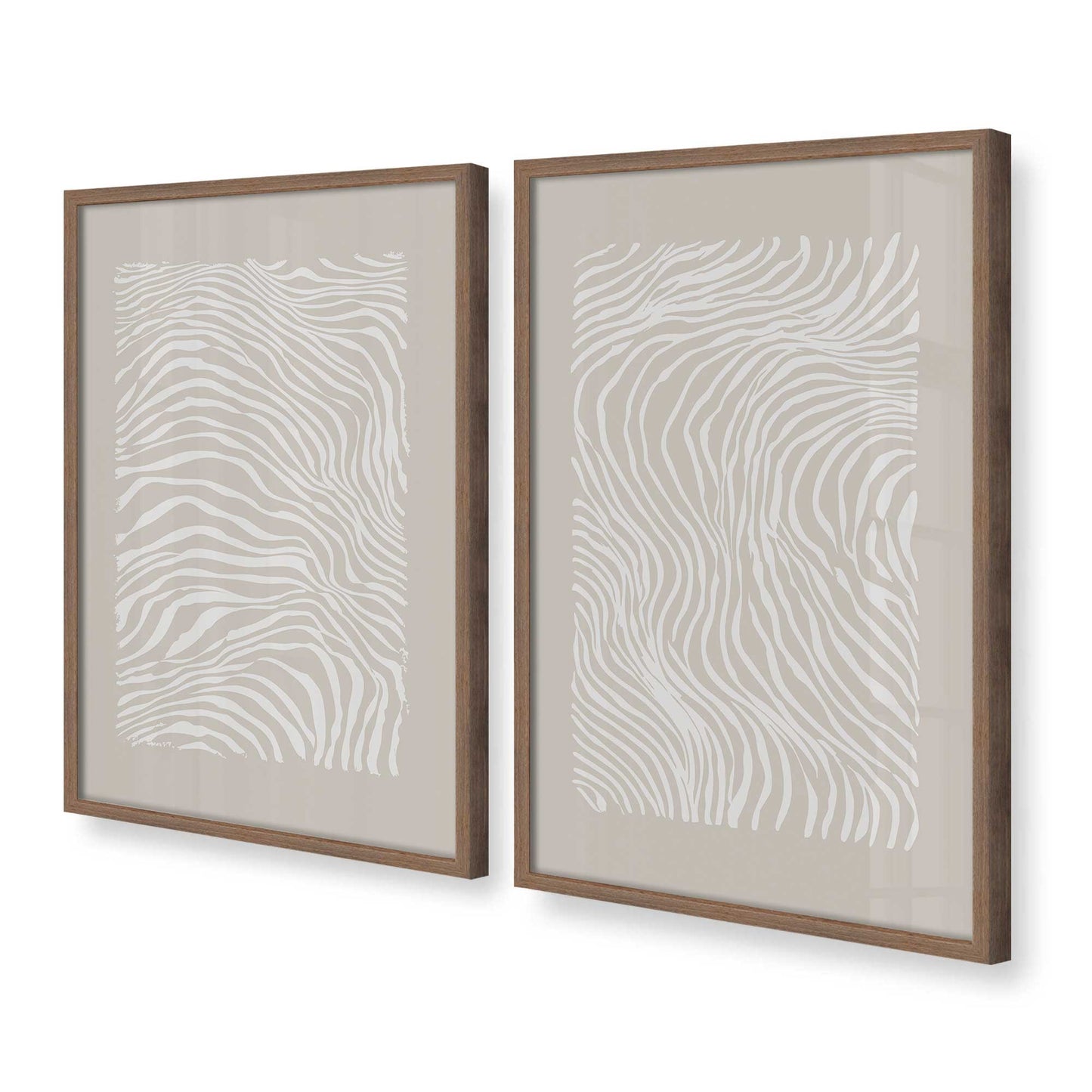 [Color:Walnut], Picture of art in a Walnut frame at an angle