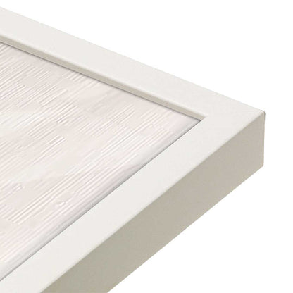[Color:Opaque White], Picture of art in an Opaque White frame of the corner