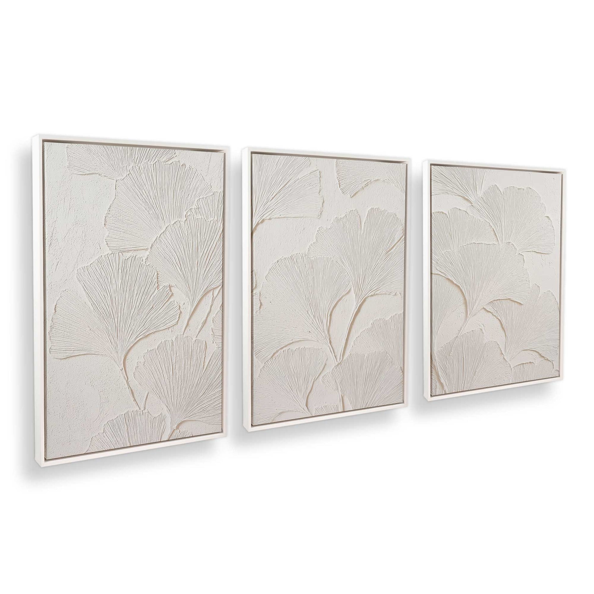 [Color:Opaque White], Picture of art in a White frame at an angle