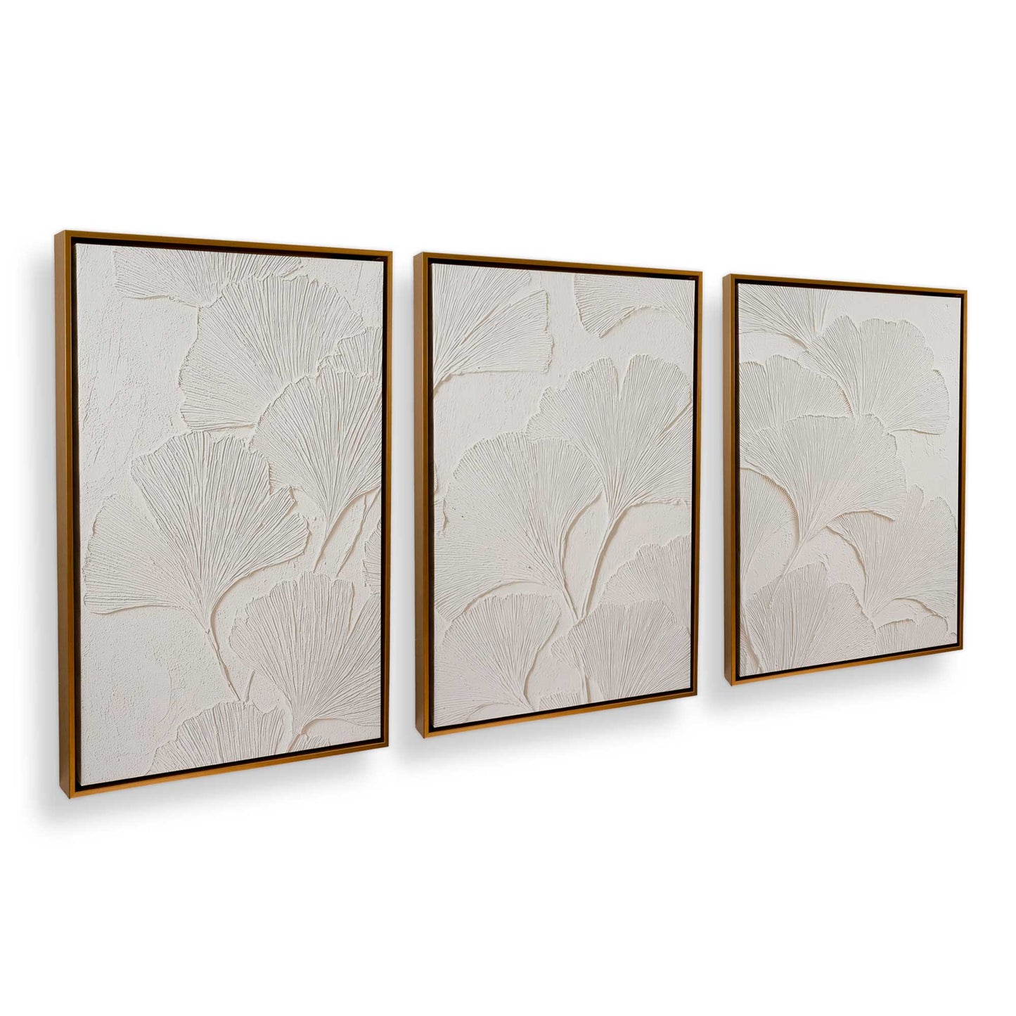 [Color:Polished Gold], Picture of art in a Polished Gold frame at an angle