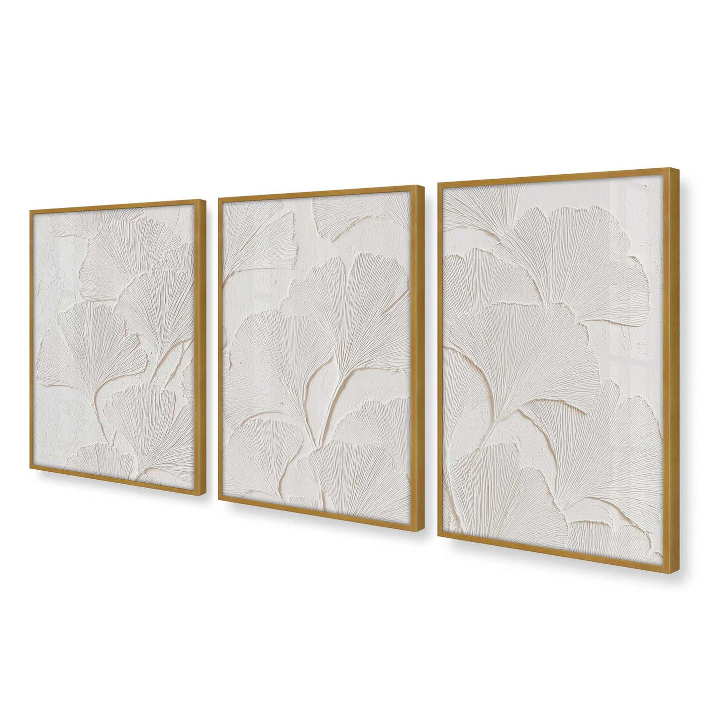 [Color:Polished Gold], Picture of art in a Polished Gold frame at an angle