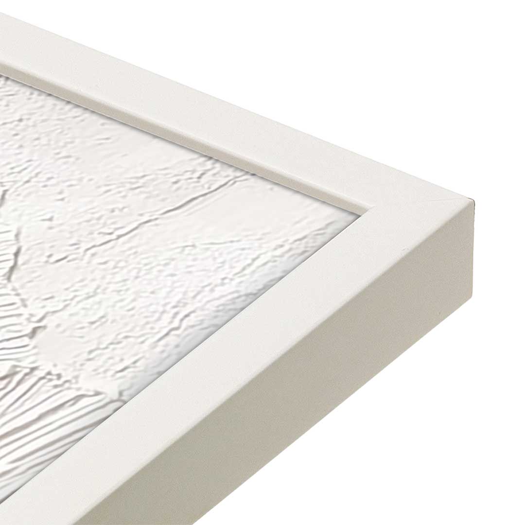 [Color:Opaque White], Picture of art in an Opaque White frame of the corner