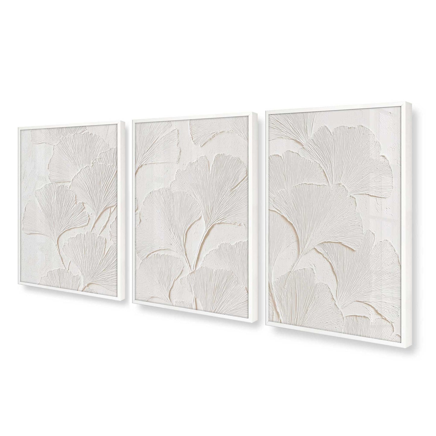 [Color:Opaque White], Picture of art in an Opaque White frame at an angle