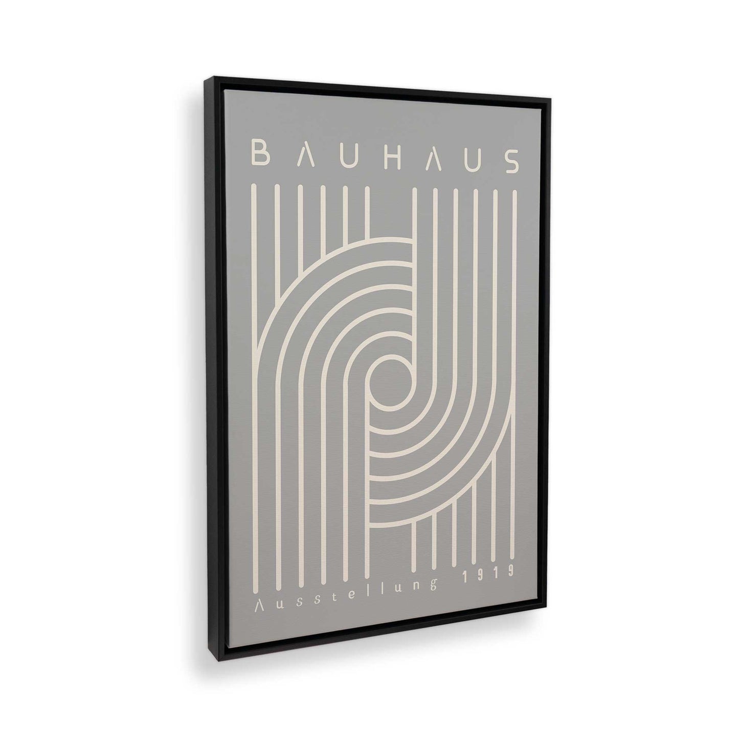 [Color:Satin Black], Picture of art in a Satin Black frame at an angle