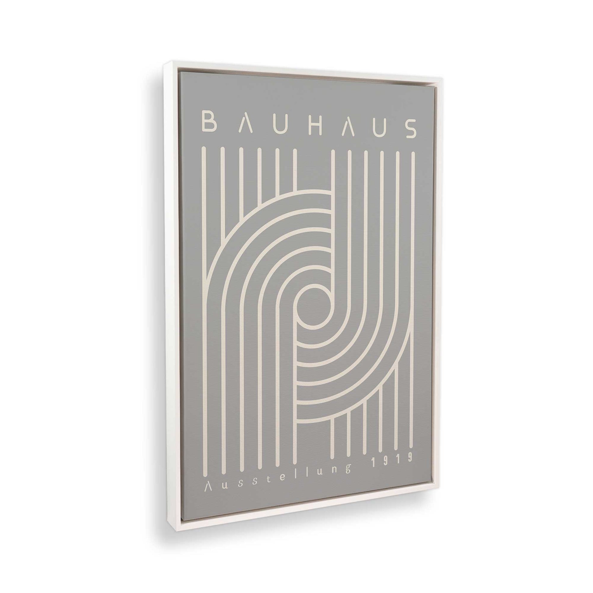[Color:Opaque White], Picture of art in a White frame at an angle