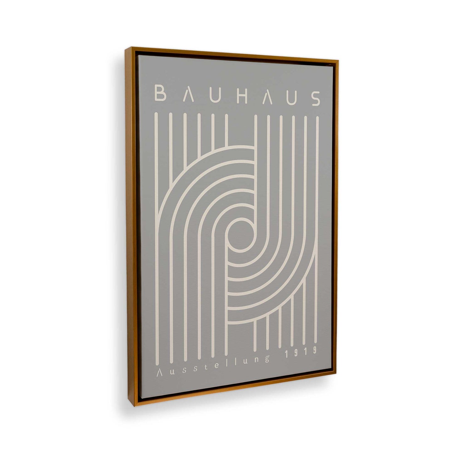 [Color:Polished Gold], Picture of art in a Polished Gold frame at an angle