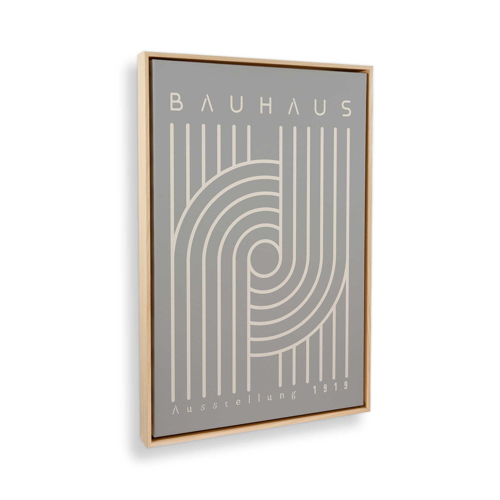 [Color:American Maple], Picture of art in a American Maple frame at an angle