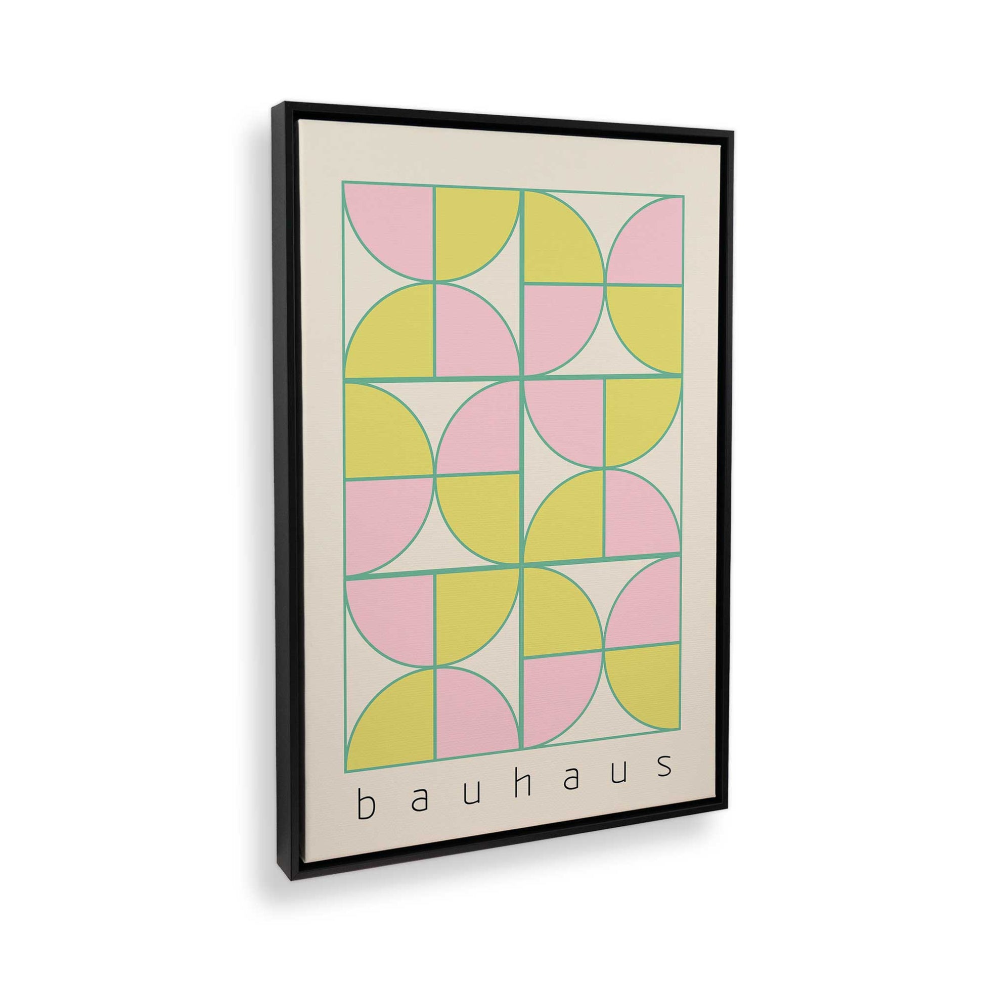 [Color:Satin Black], Picture of art in a Satin Black frame at an angle