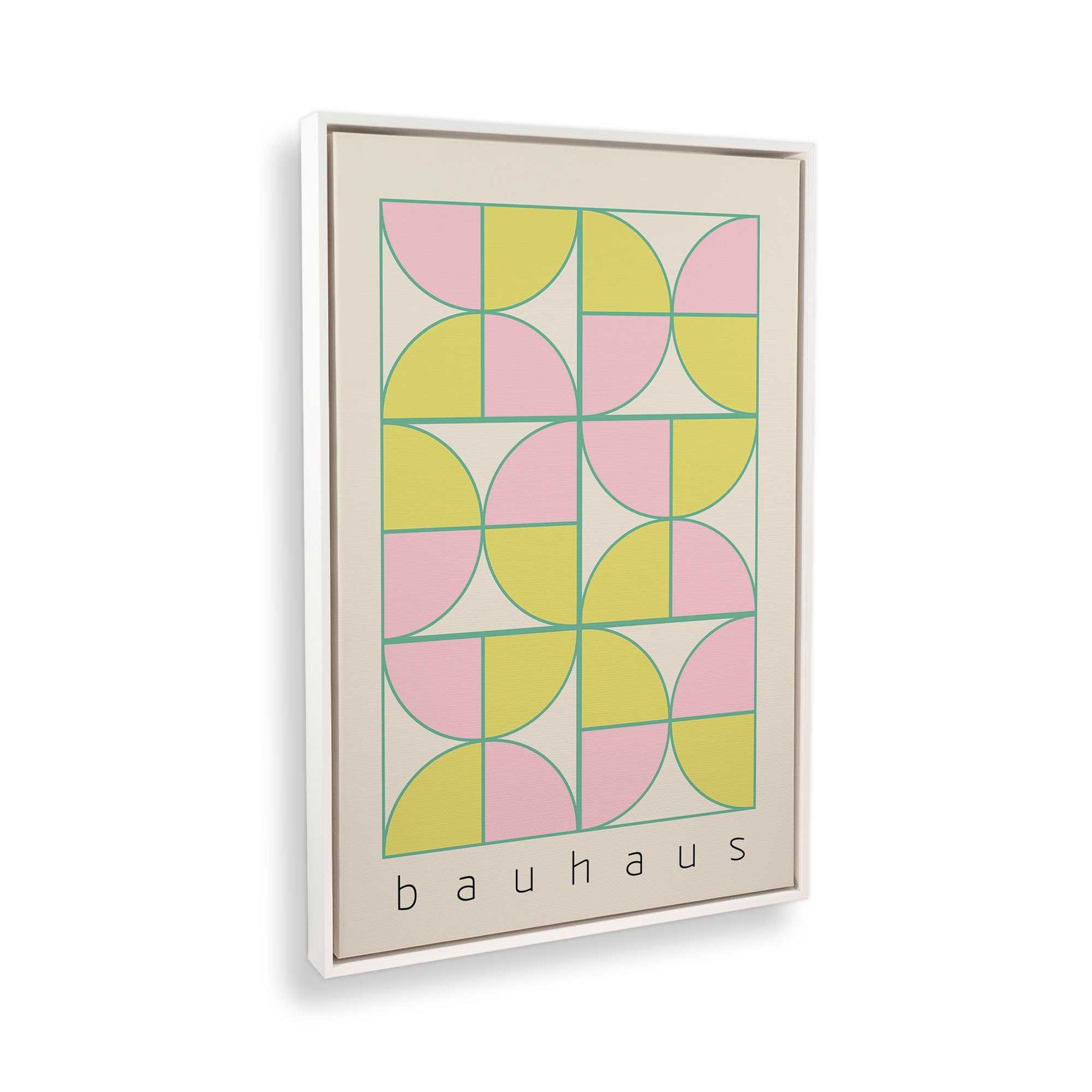 [Color:Opaque White], Picture of art in a White frame at an angle