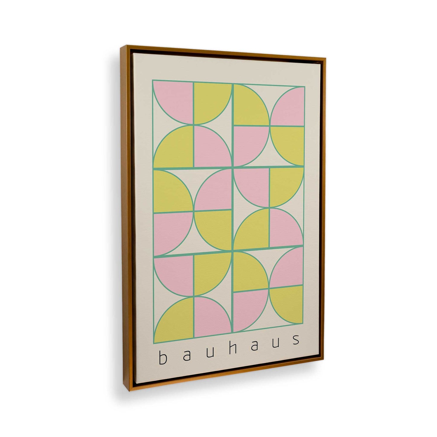 [Color:Polished Gold], Picture of art in a Polished Gold frame at an angle