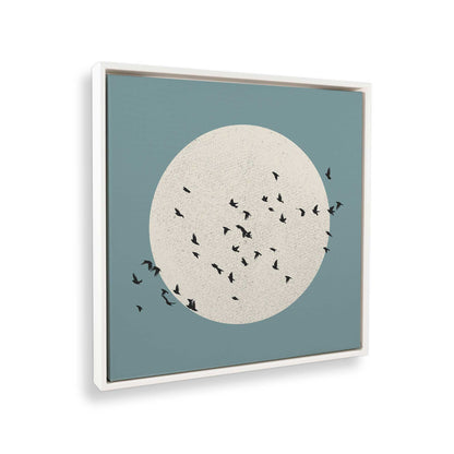 [Color:Opaque White], Picture of art in a White frame at an angle