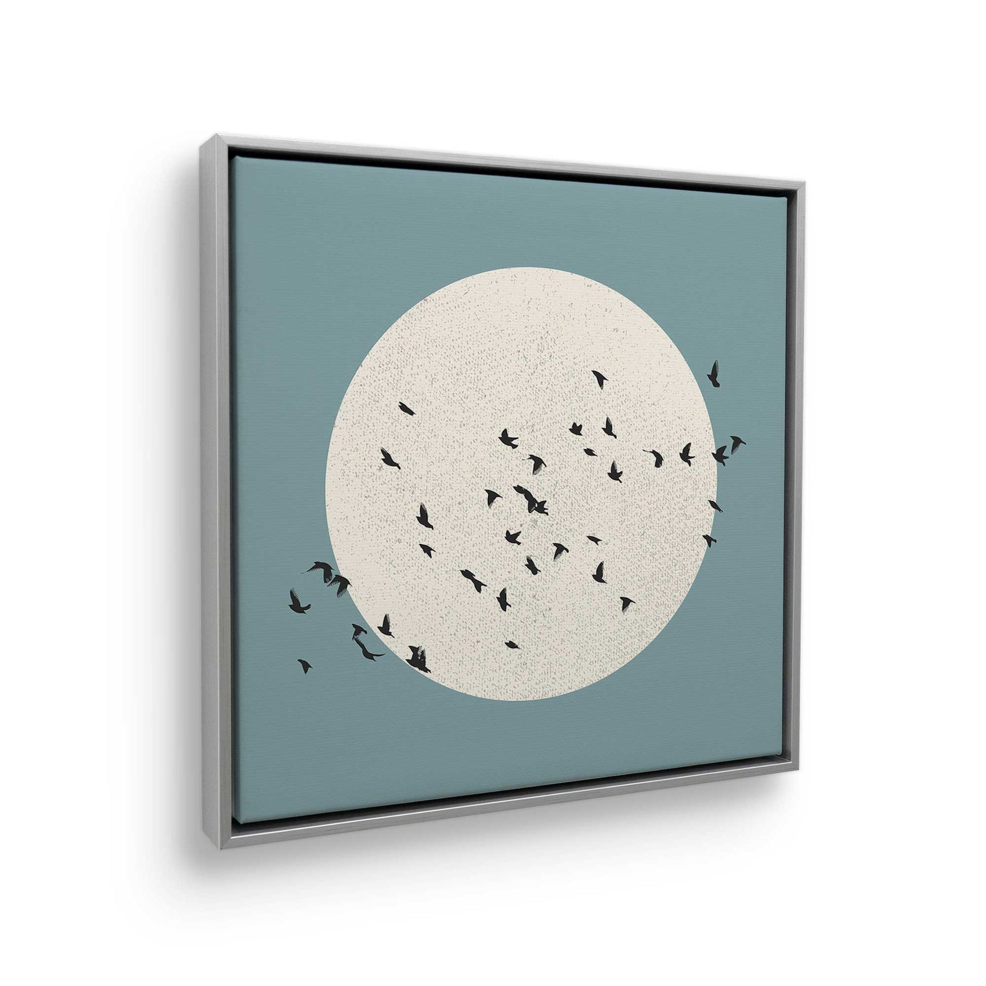 [Color:Polished Chrome], Picture of art in a Polished Chrome frame at an angle
