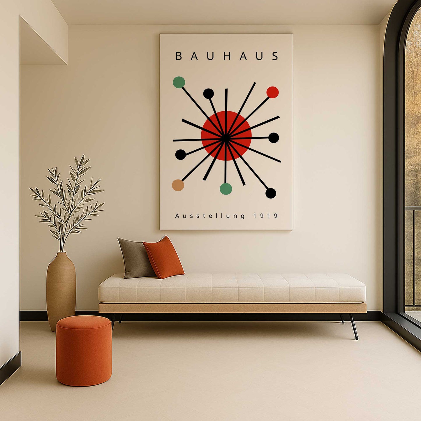 [Color:Stretched Canvas], Picture of art in a room