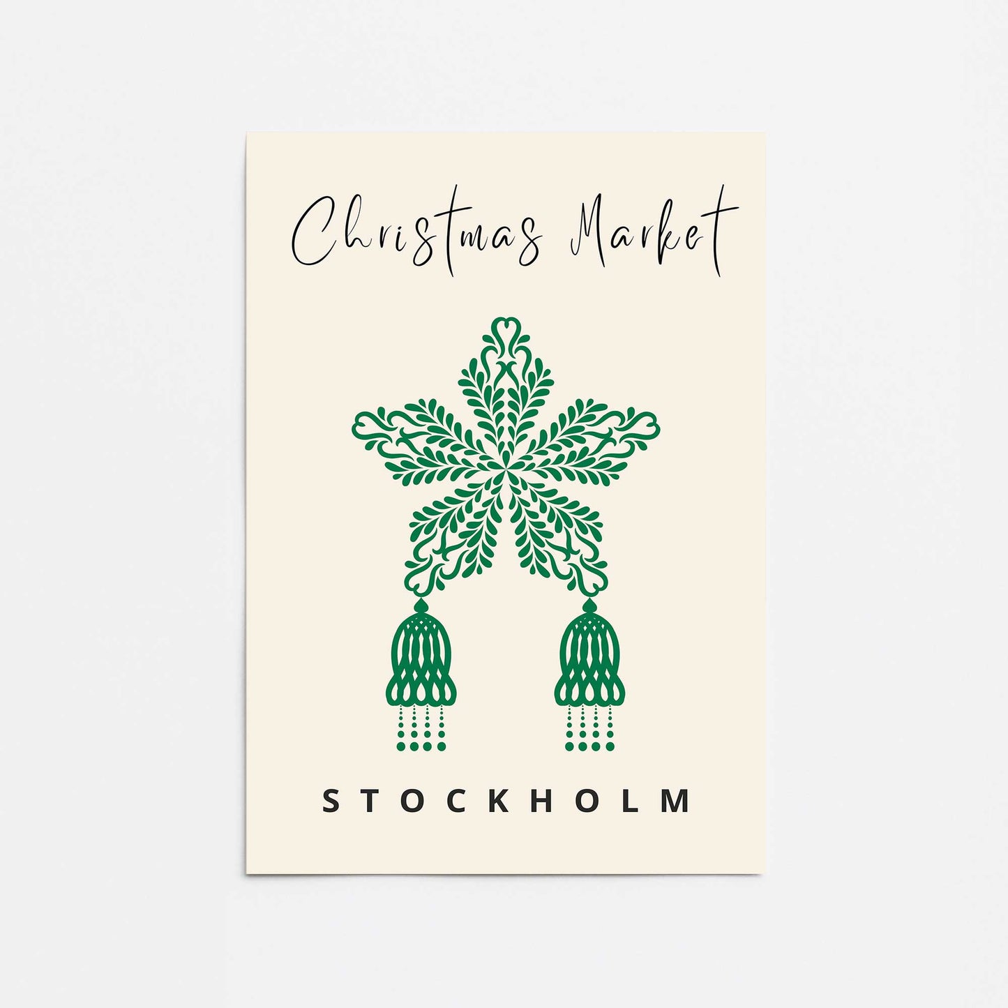 Christmas Market Poster I Promotional Rolled Print