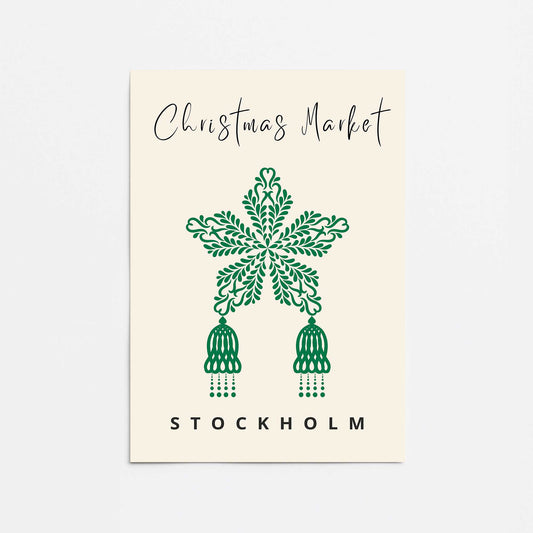 Christmas Market Poster I Promotional Rolled Print