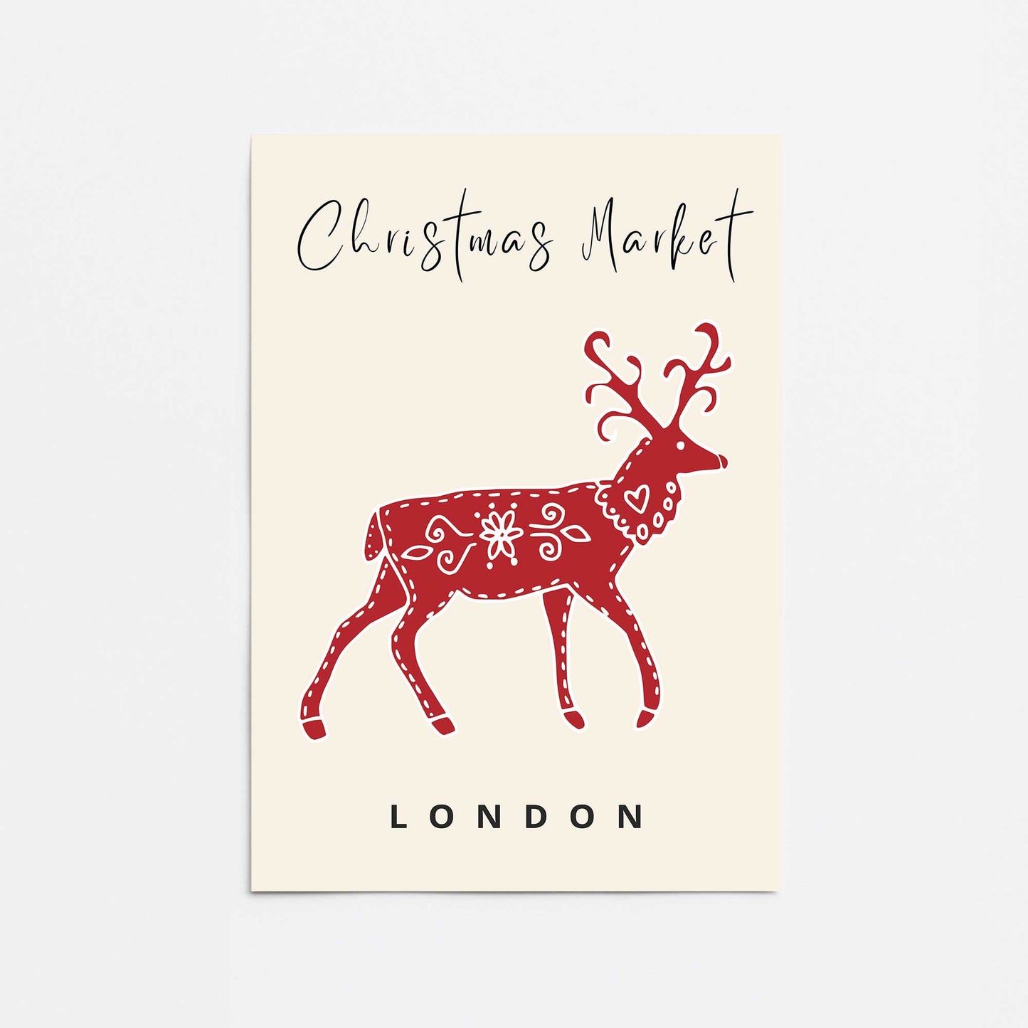 Christmas Market Poster II Promotional Rolled Print