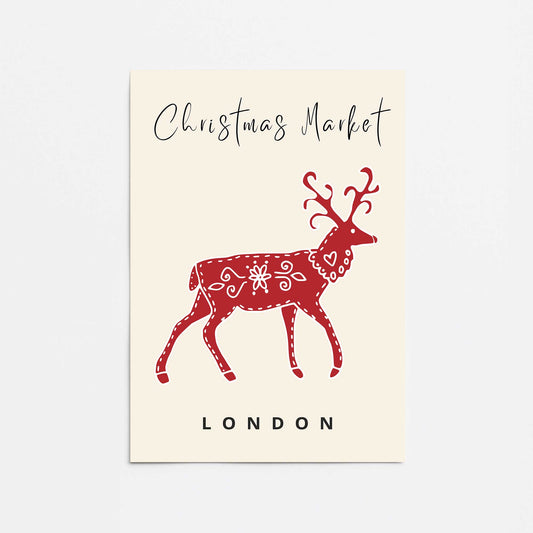 Christmas Market Poster II Promotional Rolled Print