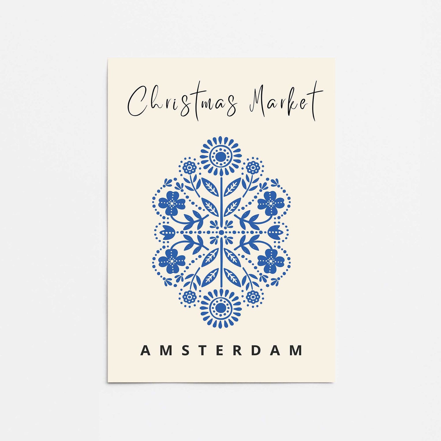 Christmas Market Poster III Promotional Rolled Print