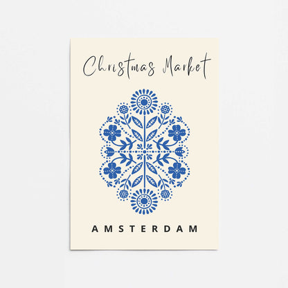 Christmas Market Poster III Promotional Rolled Print