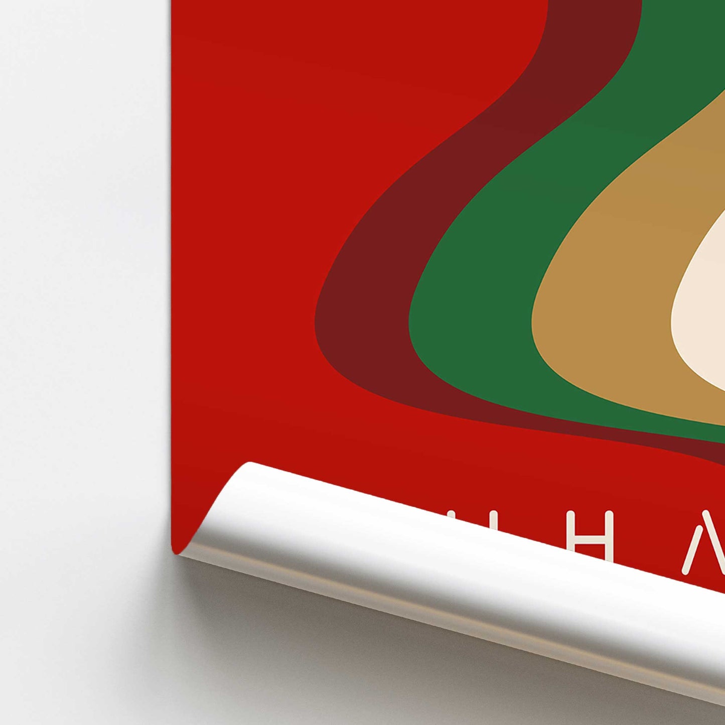 Bauhaus Retro Waves I Promotional Rolled Print