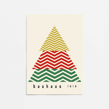 Bauhaus Christmas Tree Promotional Rolled Print