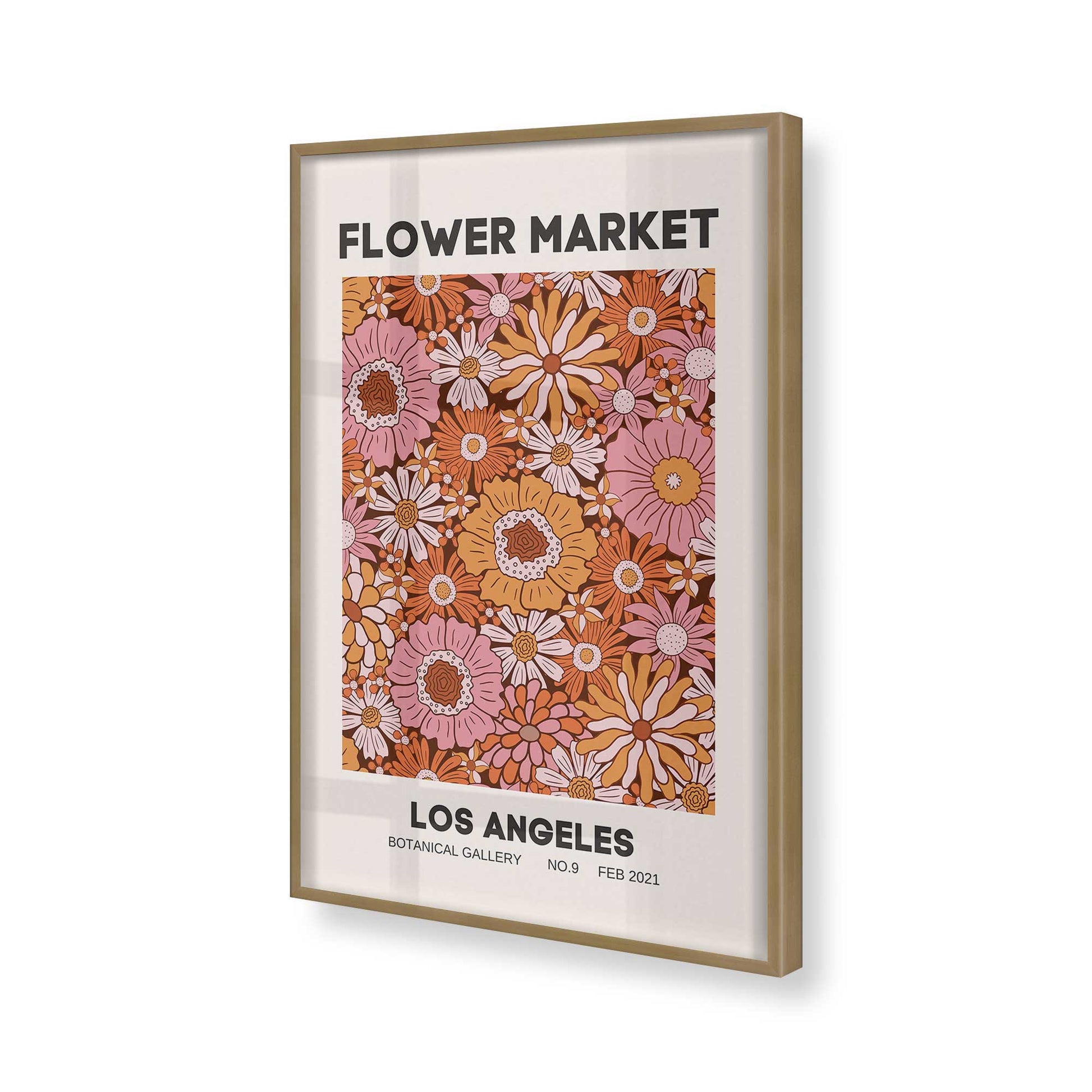 [Color:Brushed Gold], Picture of art in a Brushed Gold frame of the corner