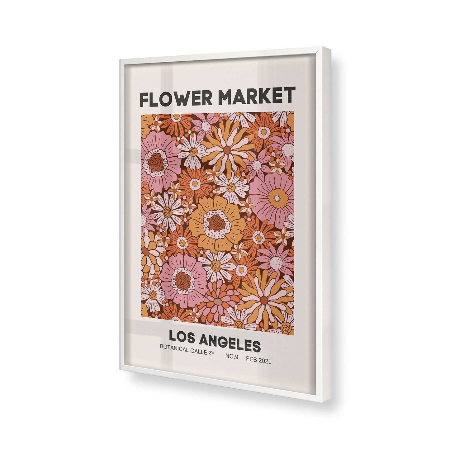 [Color:Opaque White], Picture of art in a Opaque White frame of the corner