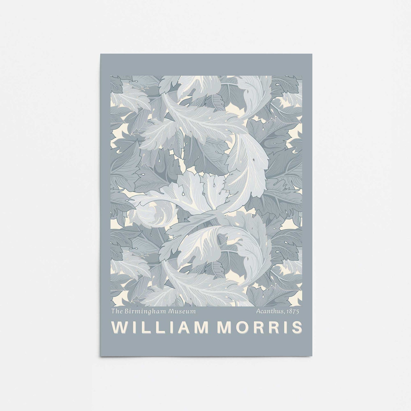 Gray Acanthus by William Morris Promotional Rolled Print