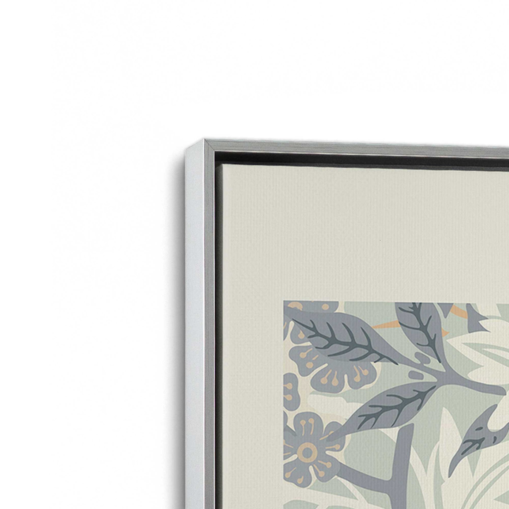 [Color:Polished Chrome], Picture of art in a Polished Chrome frame at an angle