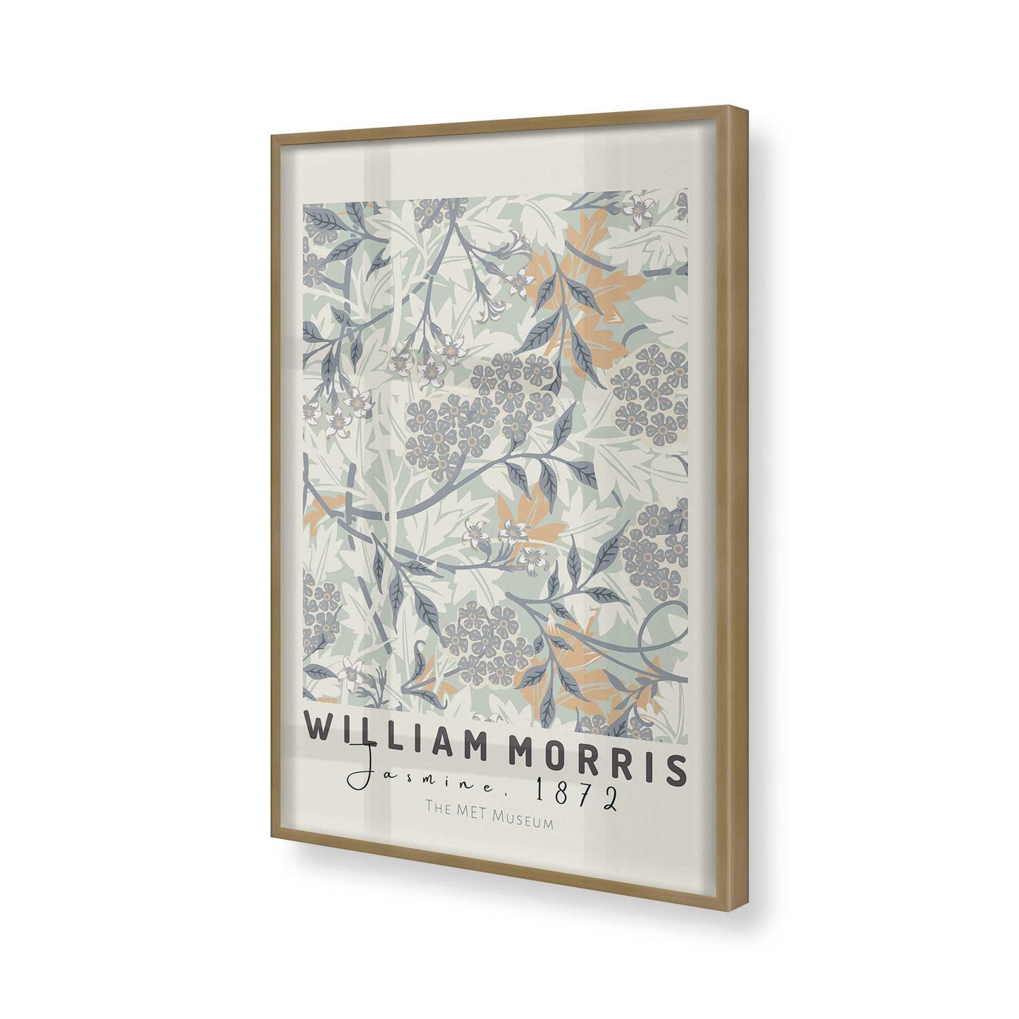 [Color:Brushed Gold], Picture of art in a Brushed Gold frame of the corner