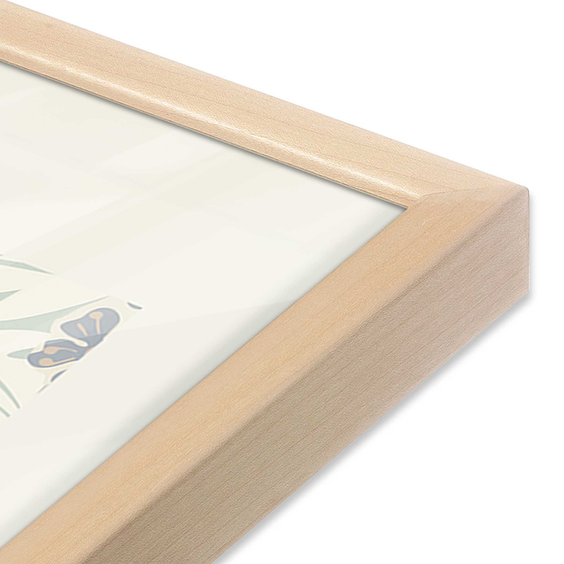 [Color:Raw Maple], Picture of art in a Raw Maple frame at an angle