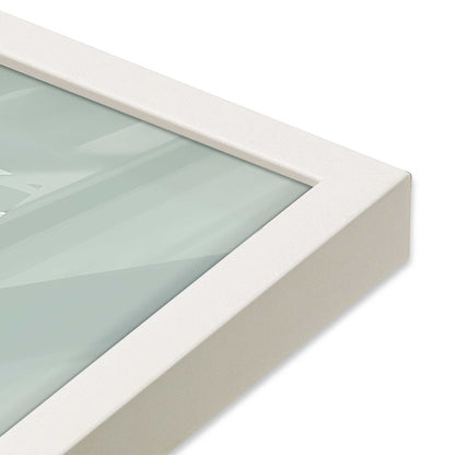 [Color:Opaque White], Picture of art in a Opaque White frame at an angle
