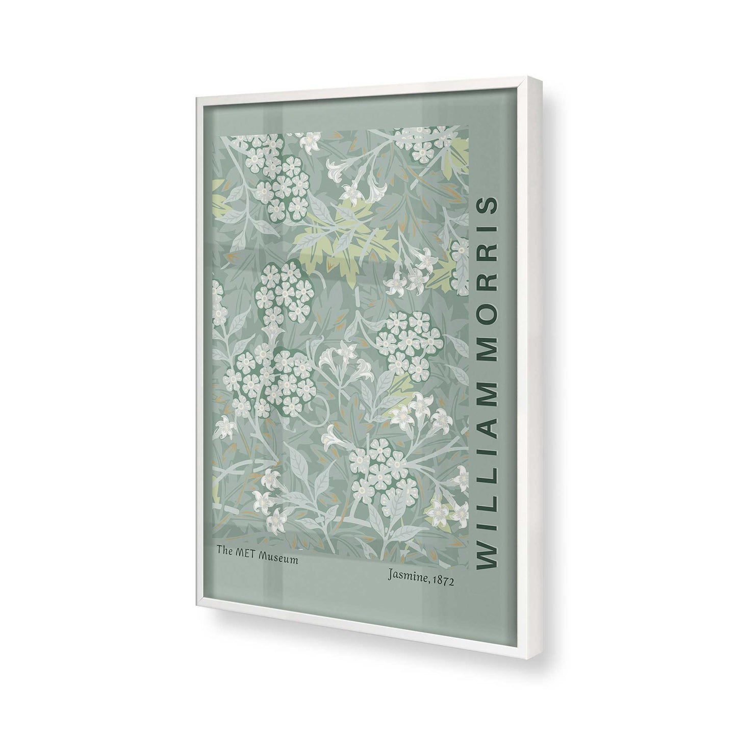 [Color:Opaque White], Picture of art in a Opaque White frame of the corner
