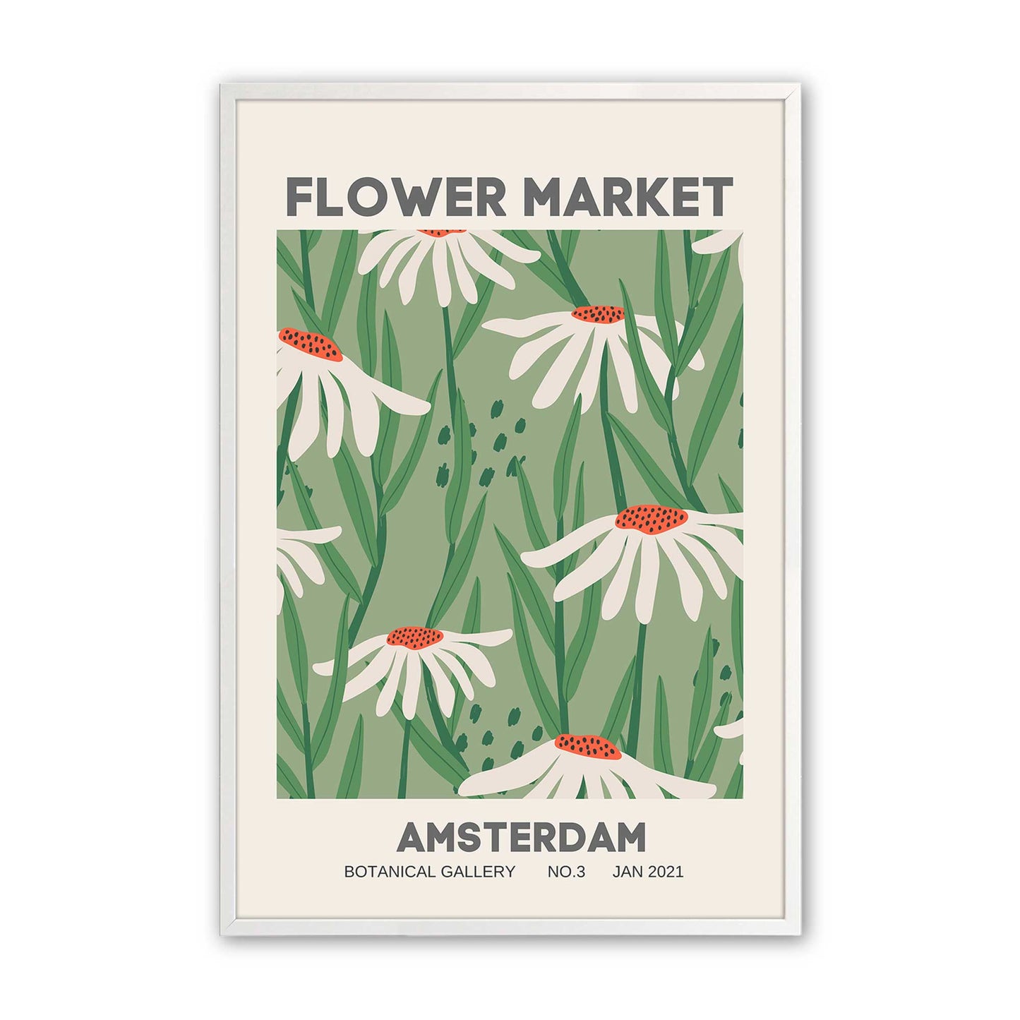 [Color:Opaque White], Picture of art in a Opaque White frame