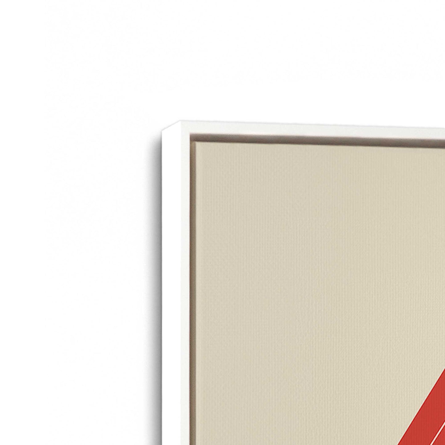 [Color:Opaque White], Picture of art in a White frame at an angle