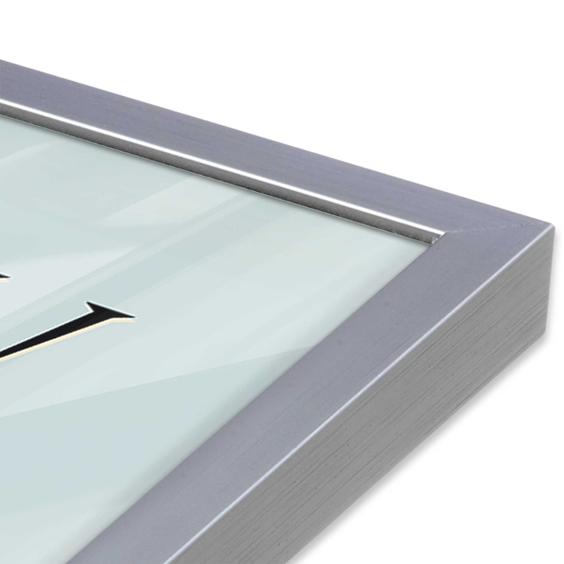 [Color:Polished Chrome], Picture of art in a Polished Chrome frame at an angle