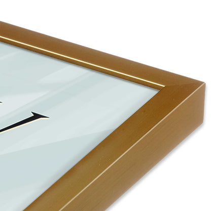 [Color:Polished Gold], Picture of art in a Polished Gold frame at an angle