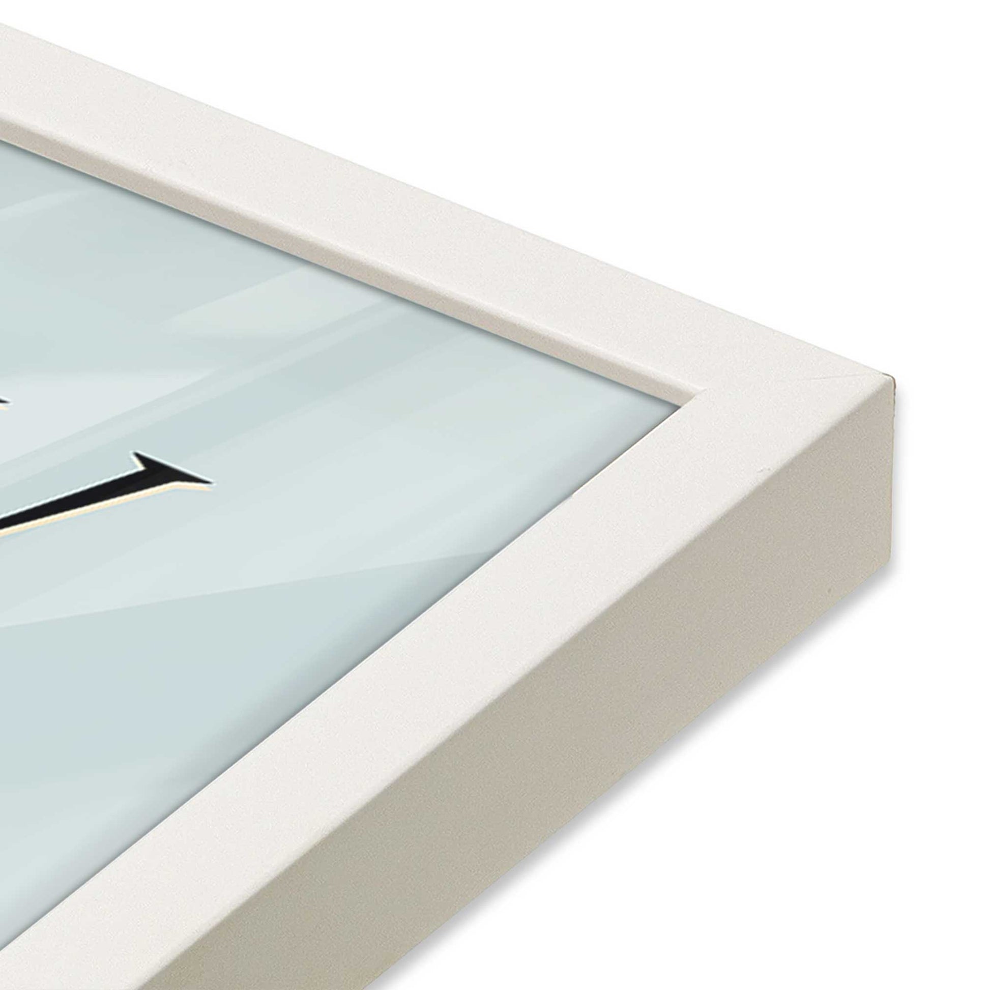 [Color:Opaque White], Picture of art in a Opaque White frame at an angle