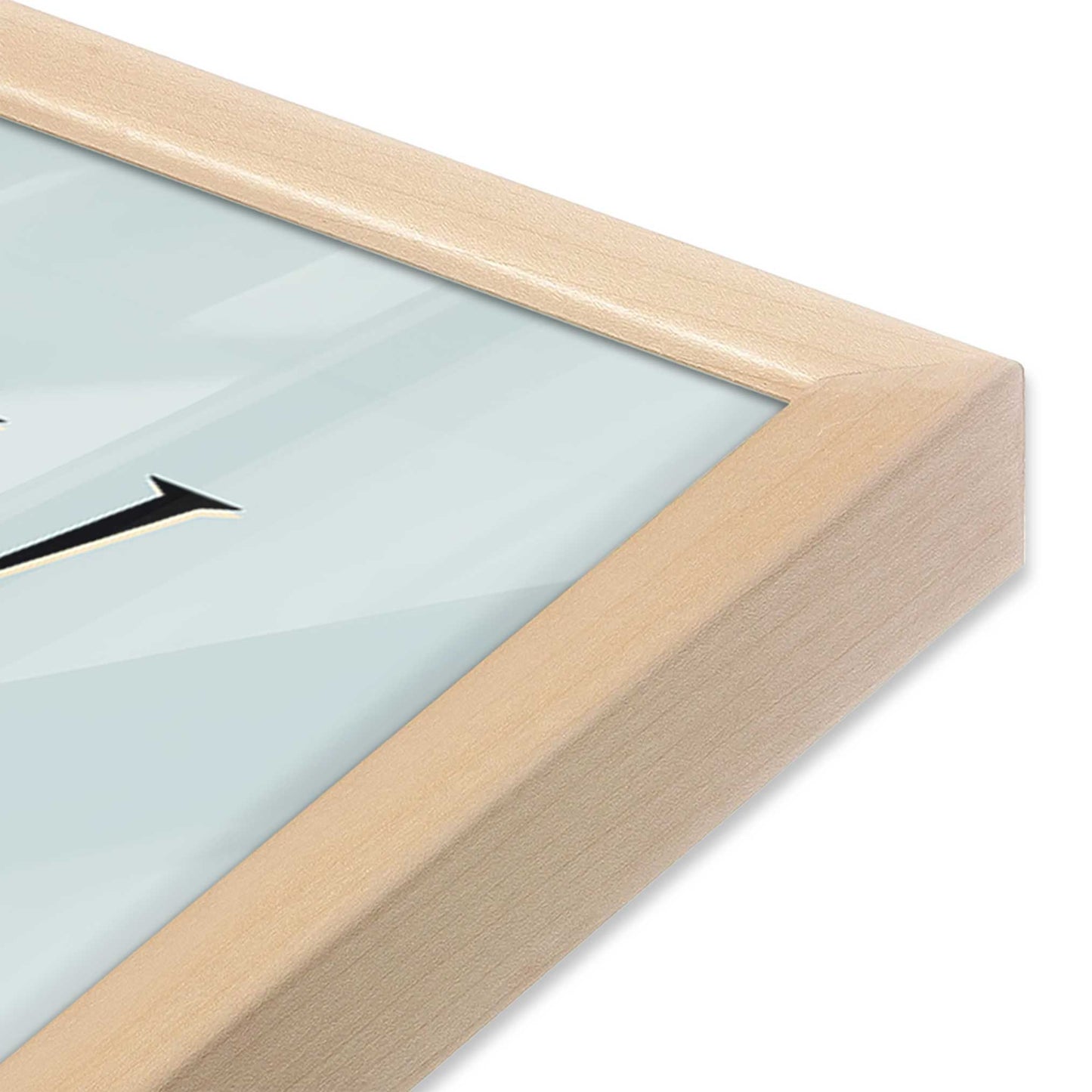 [Color:Raw Maple], Picture of art in a Raw Maple frame at an angle