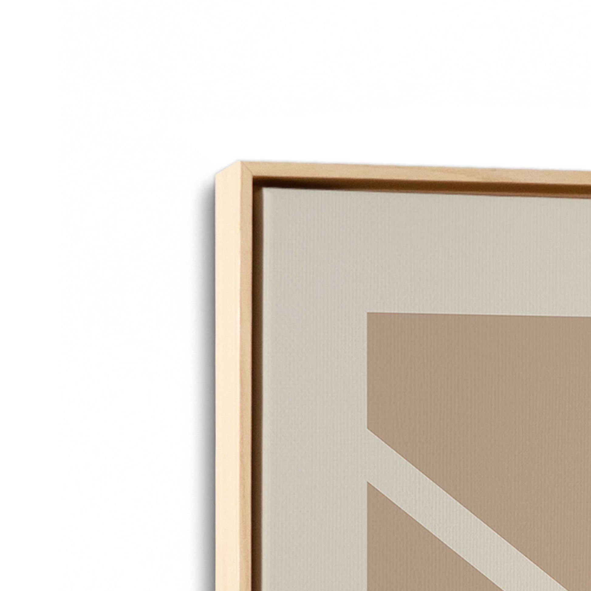 [Color:American Maple], Picture of art in a American Maple frame at an angle
