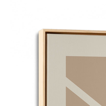 [Color:American Maple], Picture of art in a American Maple frame at an angle
