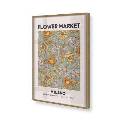 [Color:Brushed Gold], Picture of art in a Brushed Gold frame of the corner