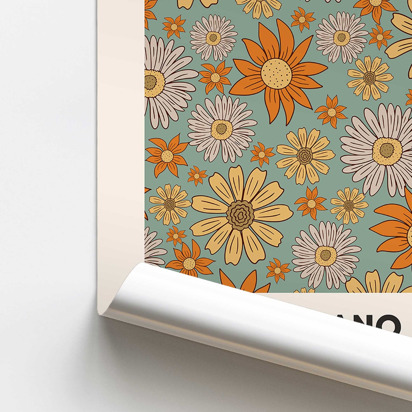 [color:Rolled Print], Picture of close up of art