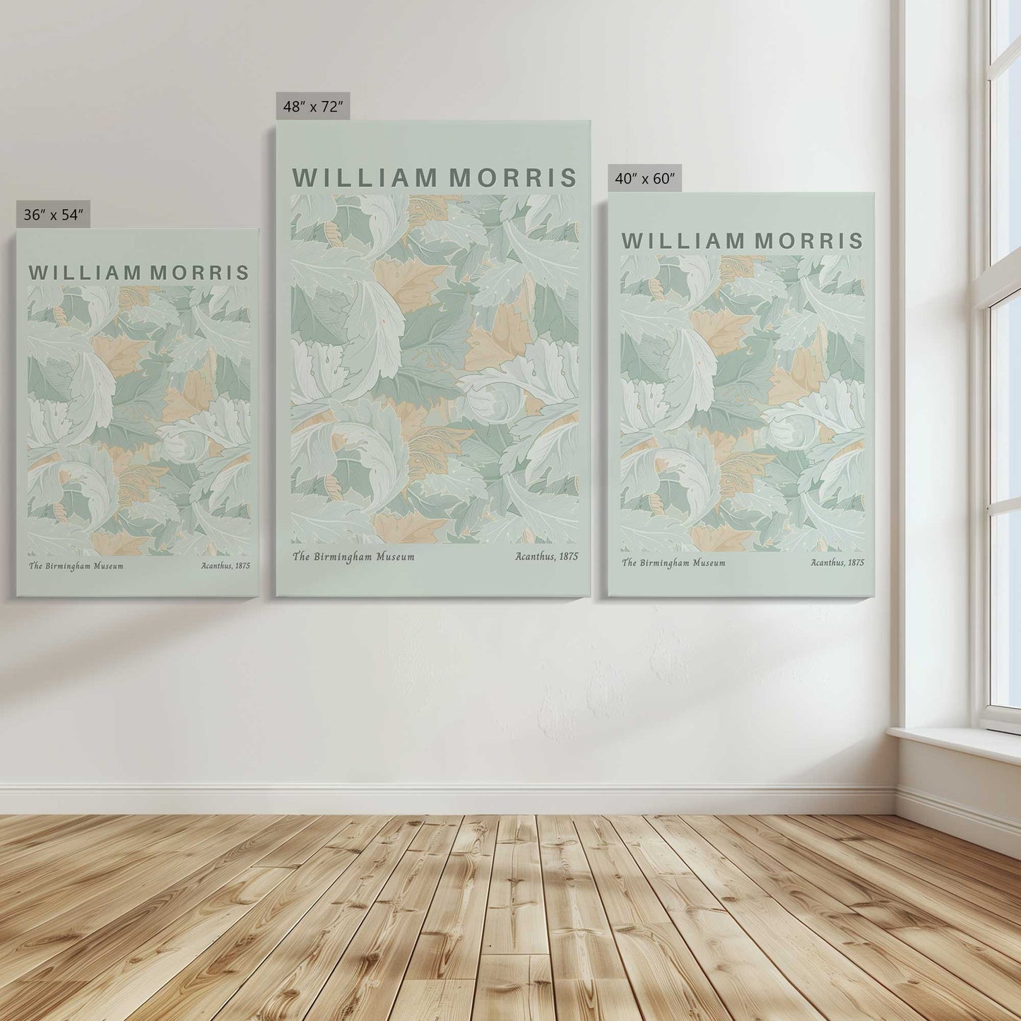 [Color:Stretched Canvas], Image showing the size comparisons