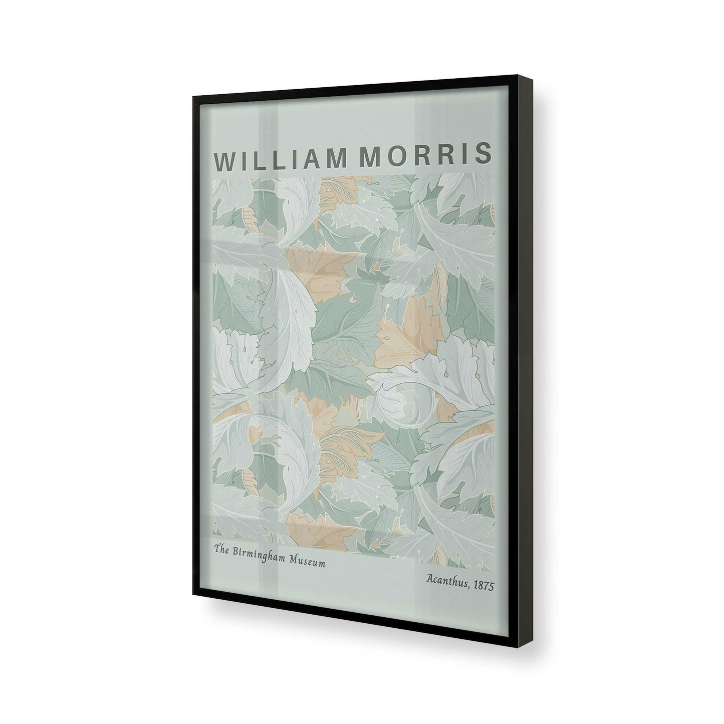 [Color:Satin Black], Picture of art in a Satin Black frame of the corner