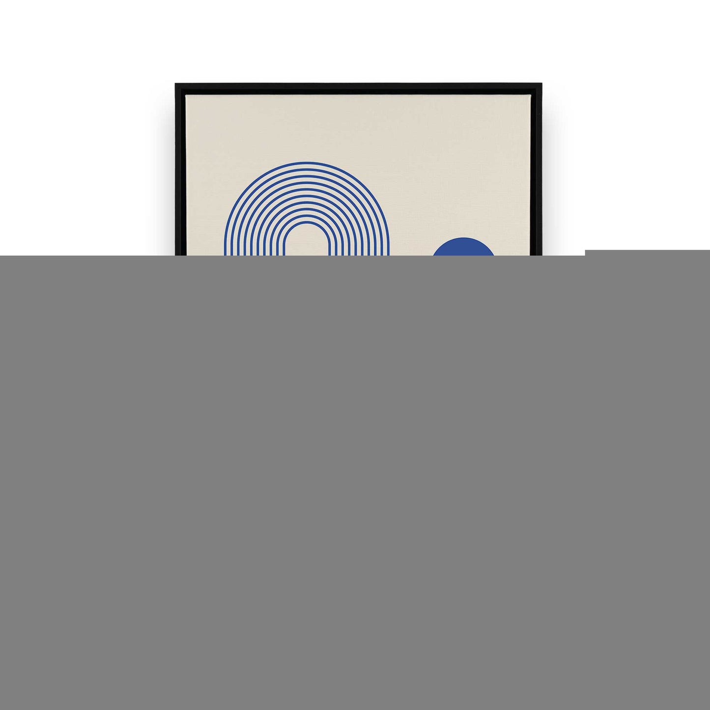 [Color:Satin Black], Picture of art in a Satin Black frame