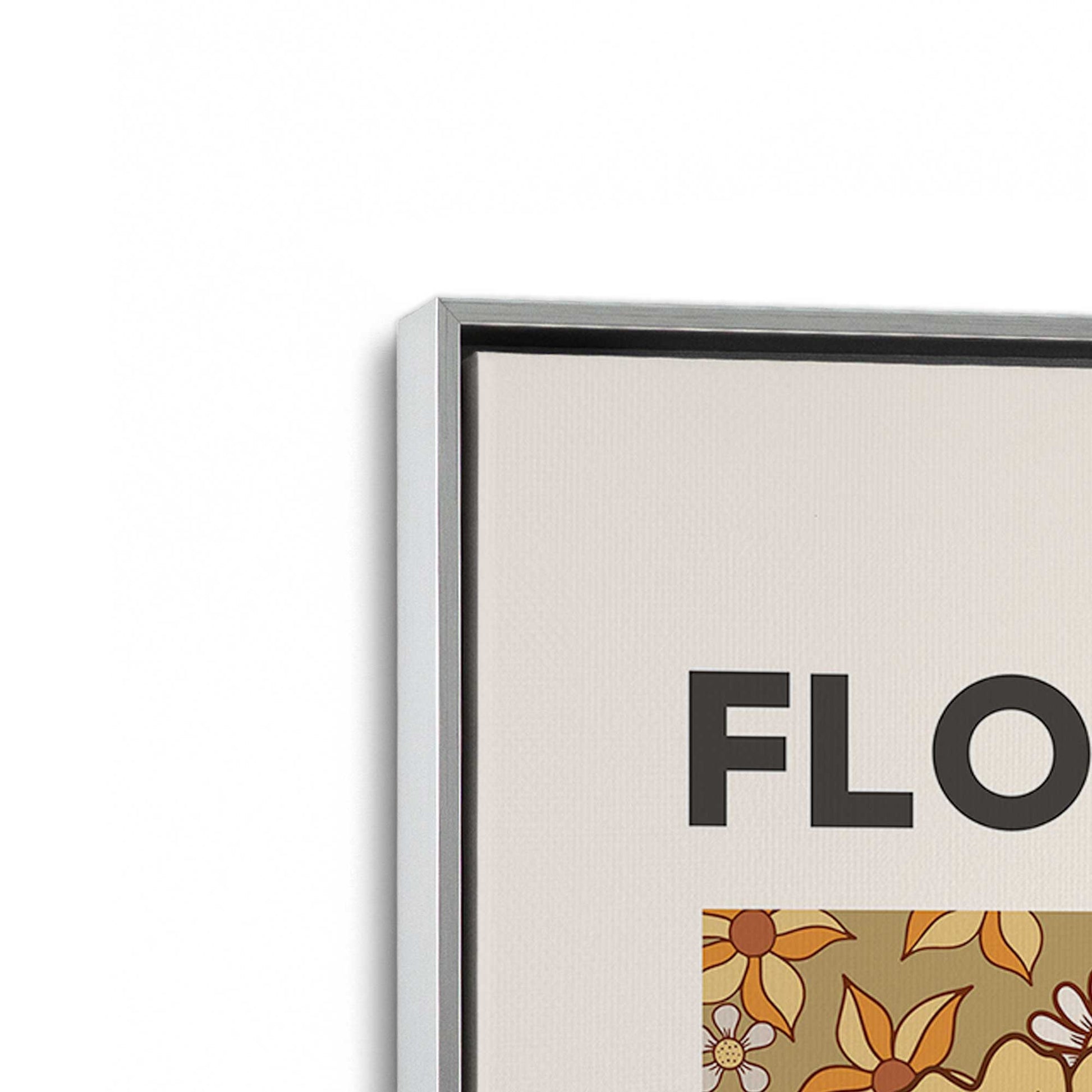 [Color:Polished Chrome], Picture of art in a Polished Chrome frame at an angle