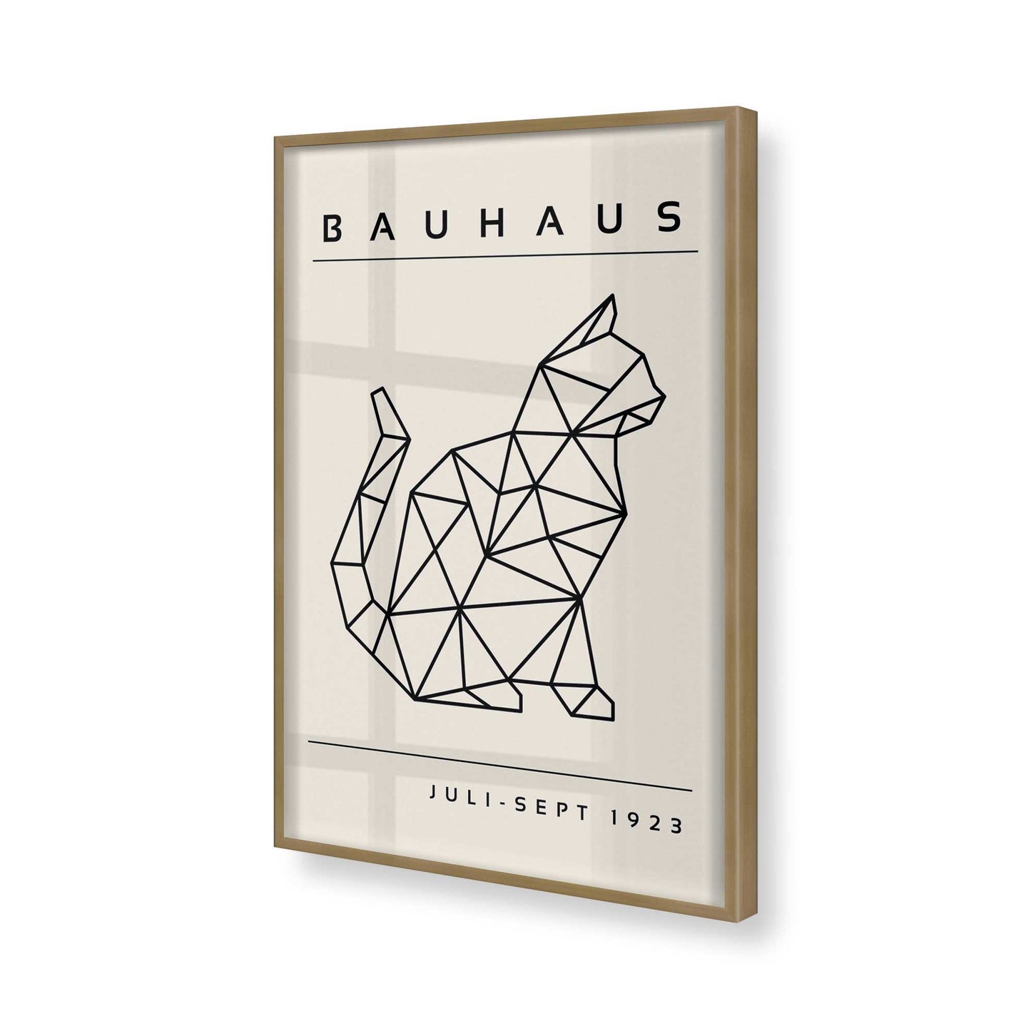 [Color:Brushed Gold], Picture of art in a Brushed Gold frame of the corner