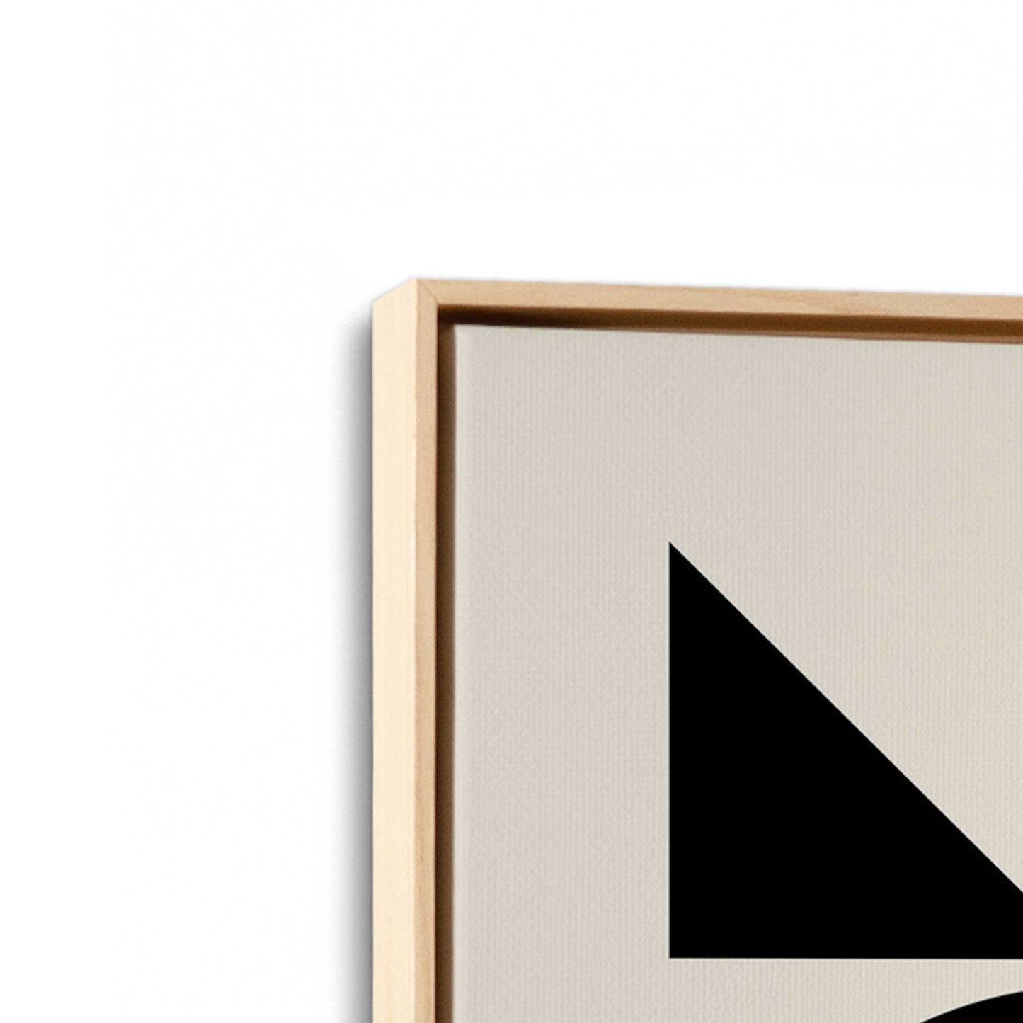 [Color:American Maple], Picture of art in a American Maple frame at an angle