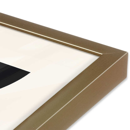 [Color:Brushed Gold], Picture of art in a Brushed Gold frame at an angle